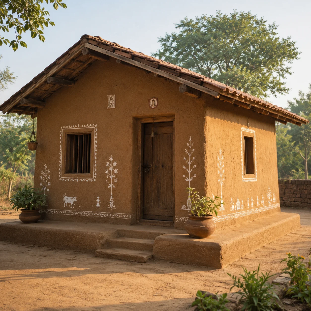 Cow Dung House Construction Services — Crystals by Hirdaya