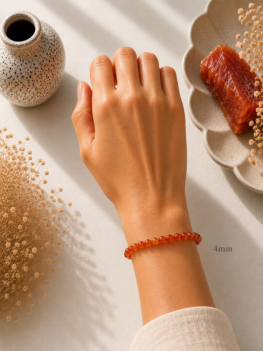 Red carnelian bracelet