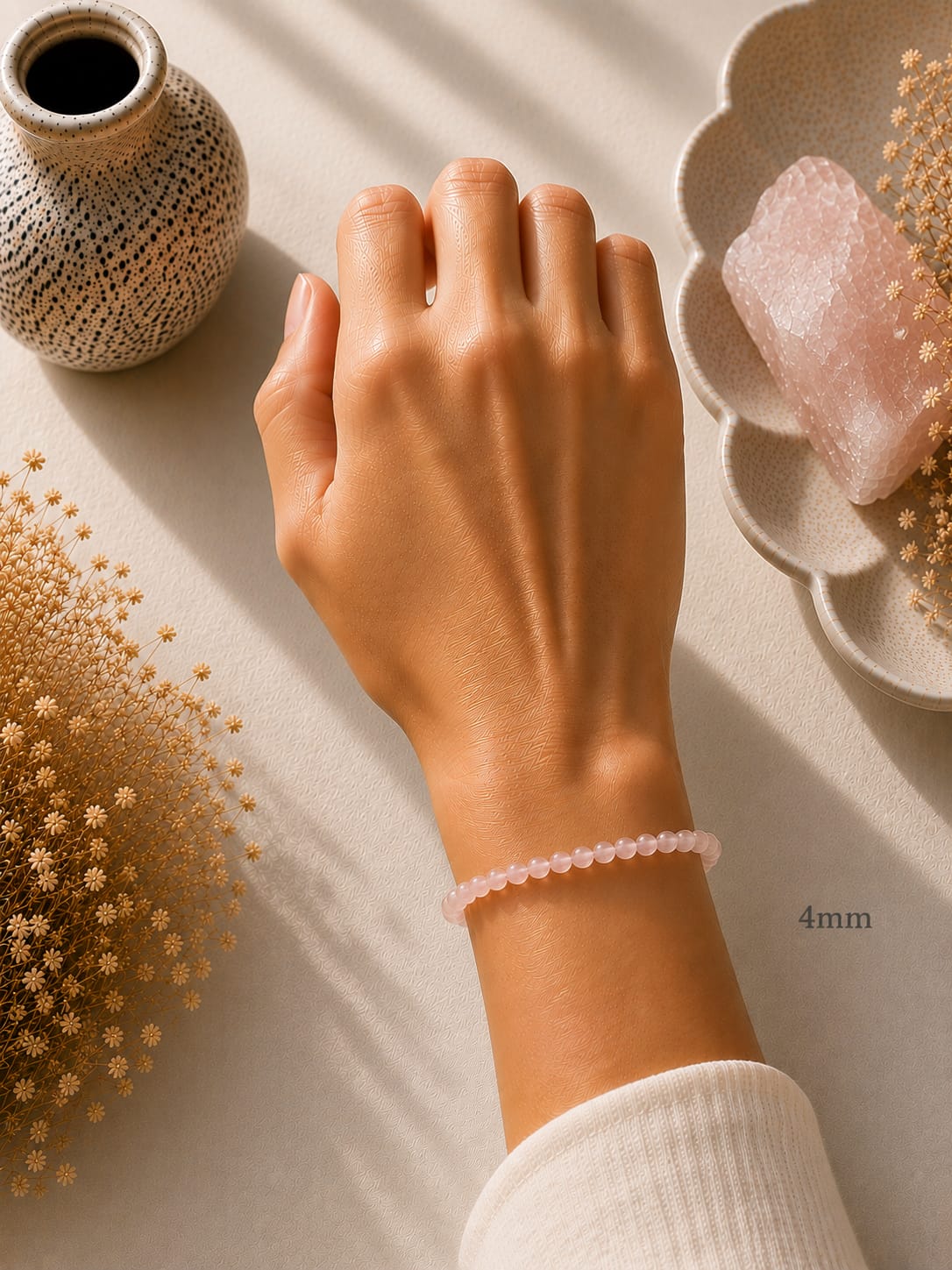 Rose quartz bracelet